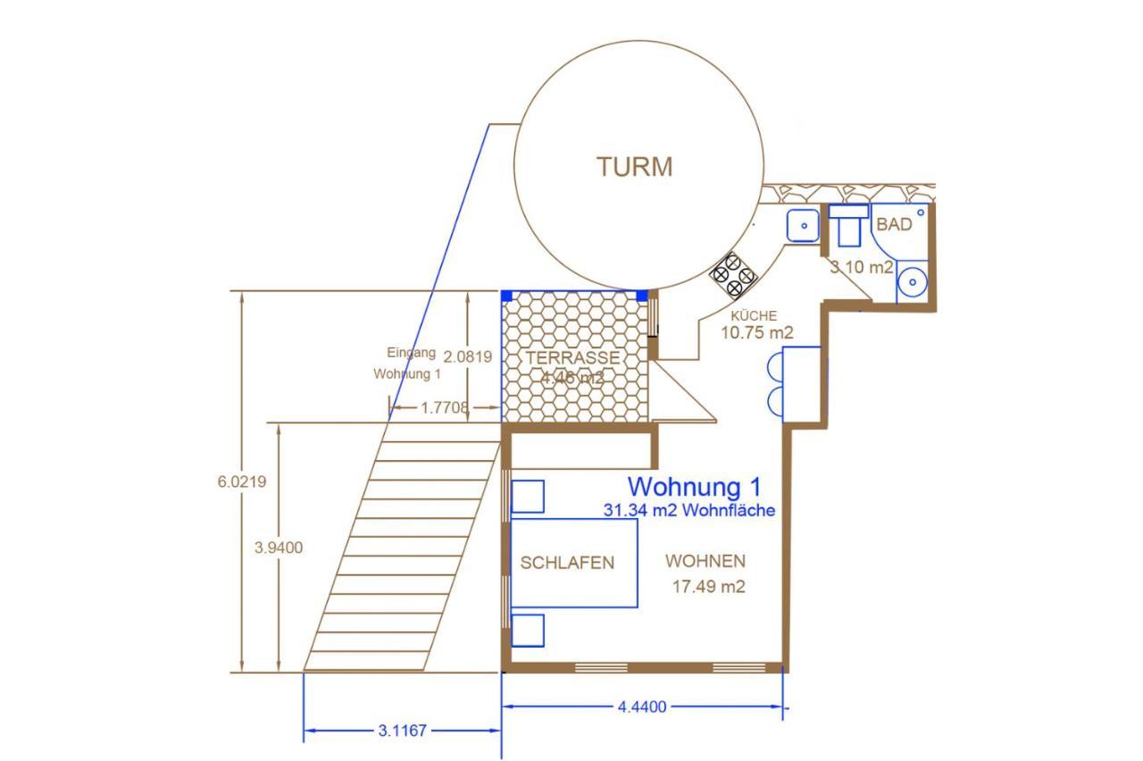 Blaue Wohnung- Ferienwohnung Sulzbach an der Murr Εξωτερικό φωτογραφία